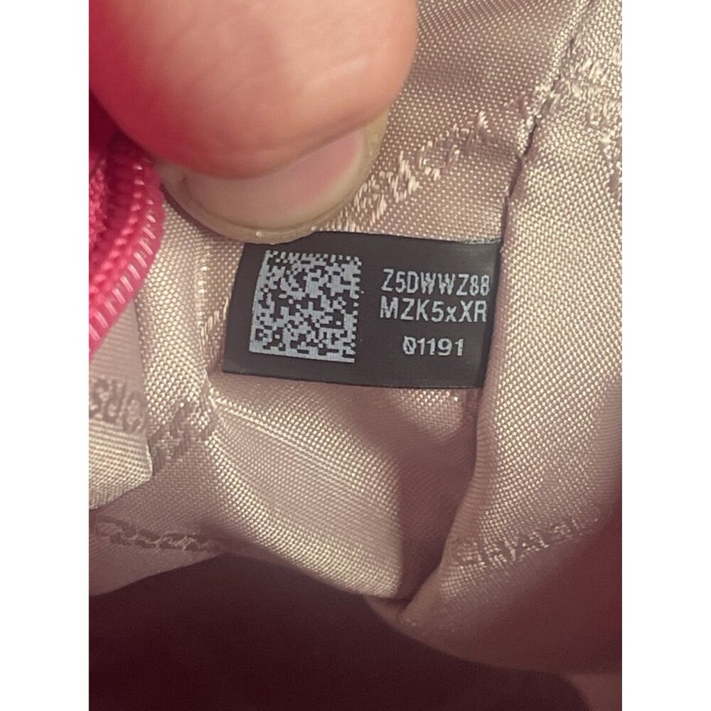 Michael Kors Pink‎ Nylon Saffiano Leather Small Tote Bag 30H1SV0T1C Zip Top - Picture 4 of 8